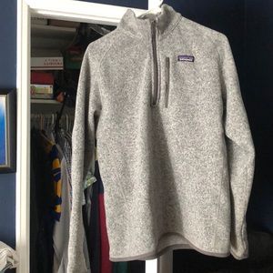 Gray Patagonia Quarter Zip